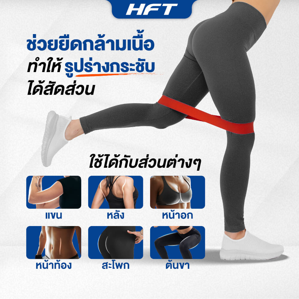 เซ็ตยางยืดออกกำลังกาย HOMEFITTOOLS MINI LOOP BAND 5 ชิ้น